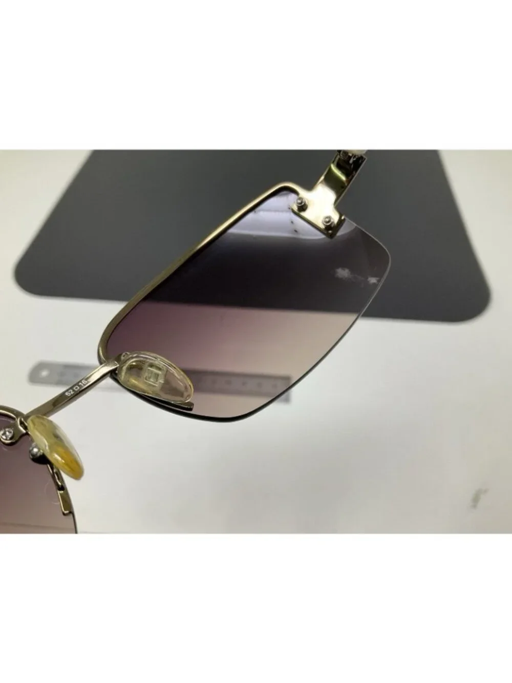 Vintage Ralph Lauren Sunglasses RA 4012 111/13 Rimless 62-16 130